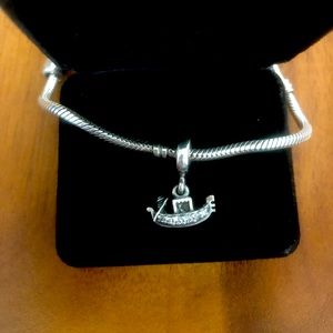 Retired Pandora Gondola dangle charm.
